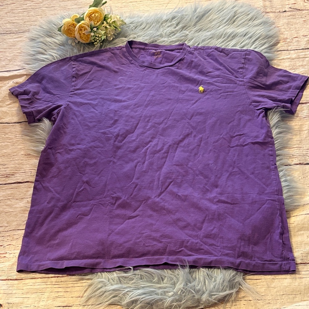 Polo by Ralph Lauren Purple Crew Neck Short Sleeve Tee sz M